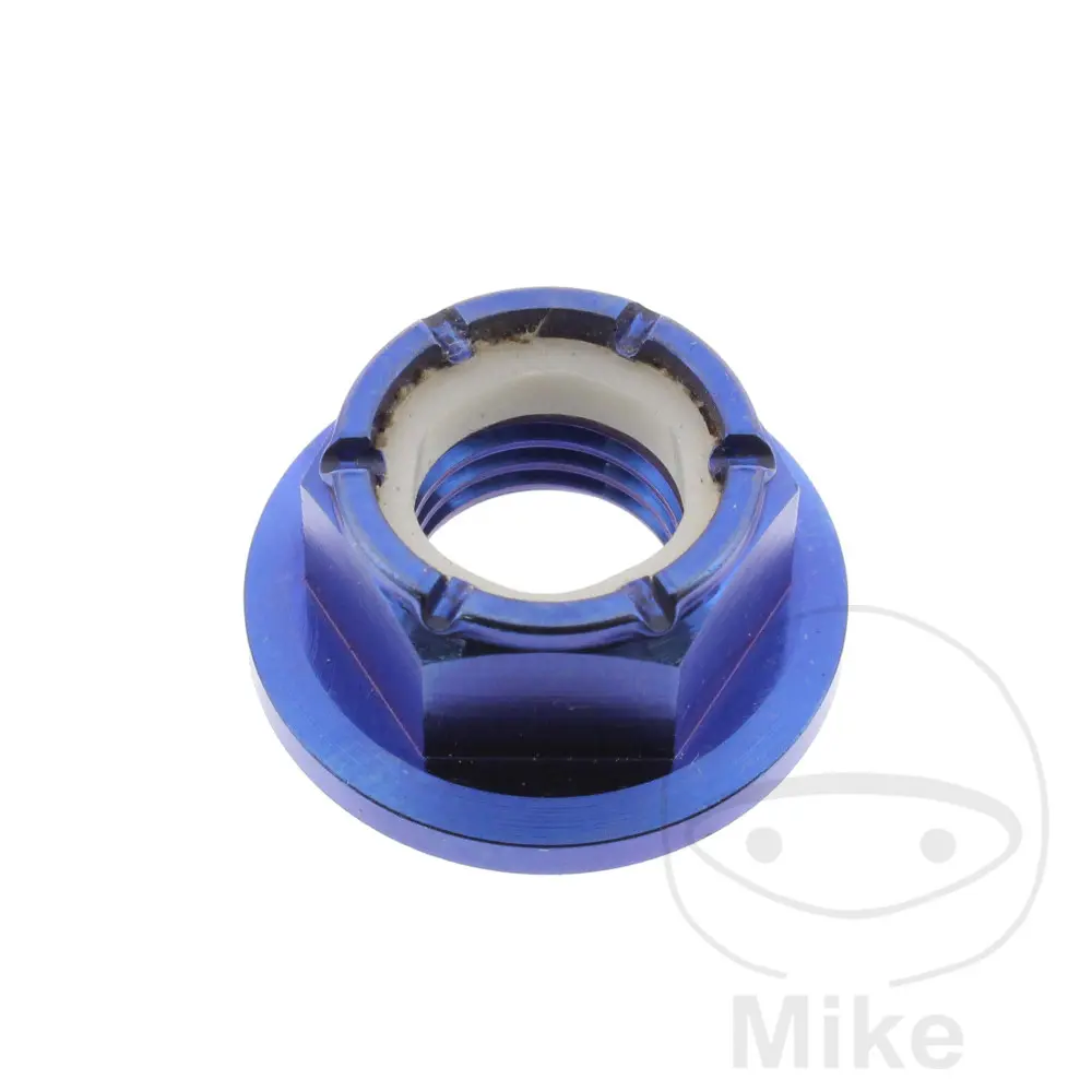 JMP vázací matka M10 x 1.25 mm Titan modrý APRILIA DORSODURO 900 ABS 17-21, RS 457 ABS 24-25, RS 660 ABS 22-25, RS 660 EXTREMA ABS 23-24, RS 660