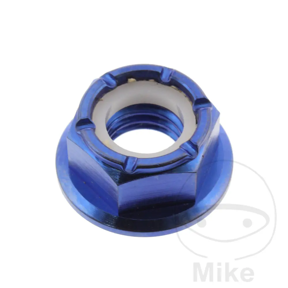 JMP vázací matka M8X1.25 mm Titan modrý APRILIA PEGASO 650 97-00, PEGASO 650 IE 01-04, PEGASO 650 IE FACTORY 07-10, PEGASO 650 GARDA 98-00, PEGASO 650