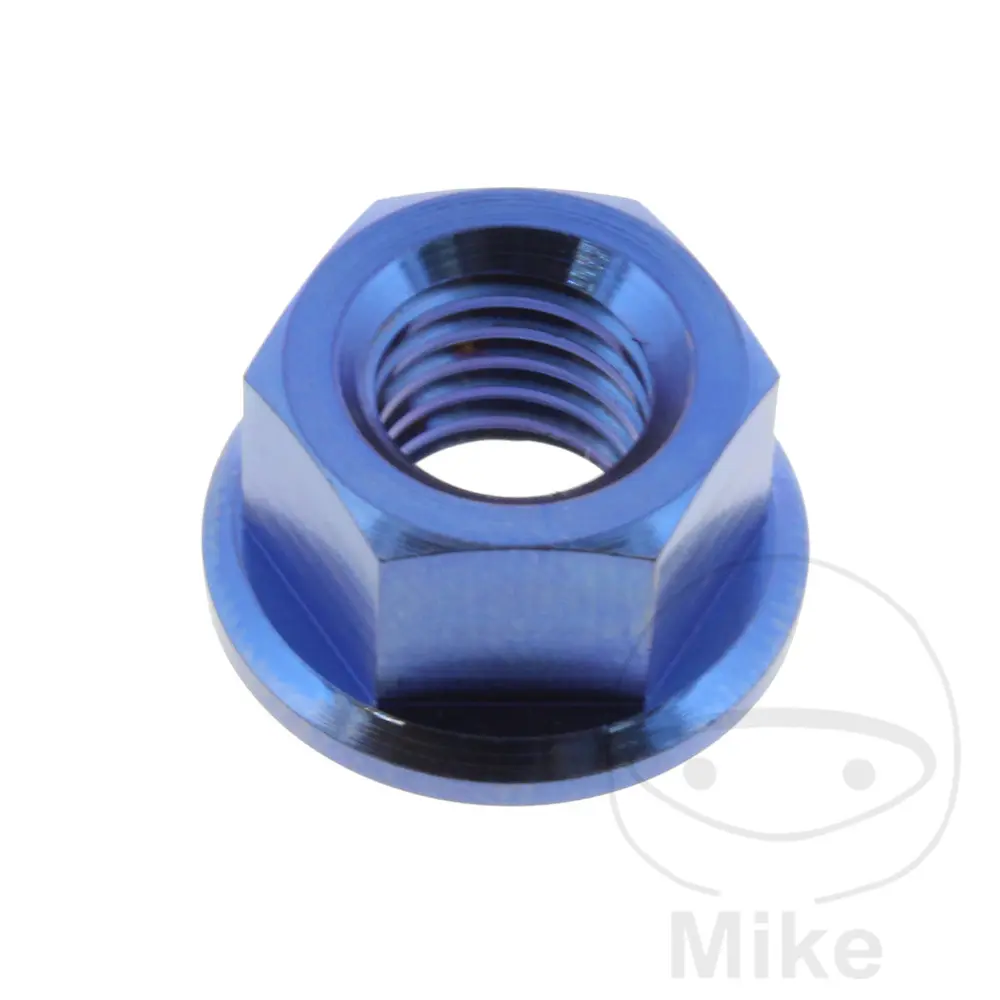 JMP matka řetězového kolečka   M8X1.25 mm Titan modrý APRILIA PEGASO 650 97-00, PEGASO 650 IE 01-04, PEGASO 650 IE FACTORY 07-10, PEGASO 650 GARDA