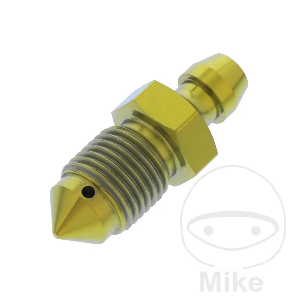 JMP odvzdušňovací šroub M10 x 1.00 mm Titan zlatý APRILIA AF1 50 FUTURA 90-92, AF1 50 PROJECT 108 88, AF1 50 89, AF1 125 FUTURA 90-91, AF1 125 SINTESI