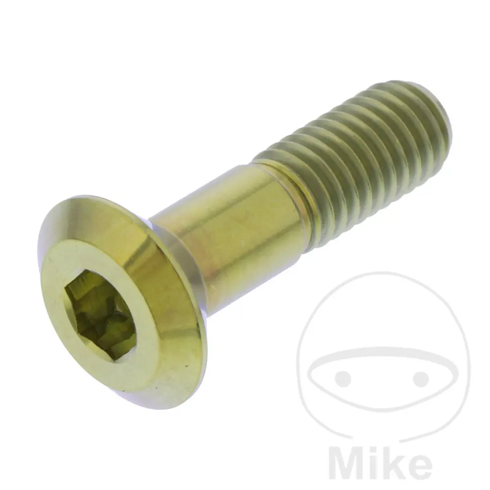 JMP šroub rozety M8X1.25 mm 31MM Titan zlatý HM-MOTO CRE-F 450 X 10-13, HONDA COTA 300 RR MONTESA REPLICA ROAD LEGAL 2ED 19, CR 80 R 82-84, CR 85 R