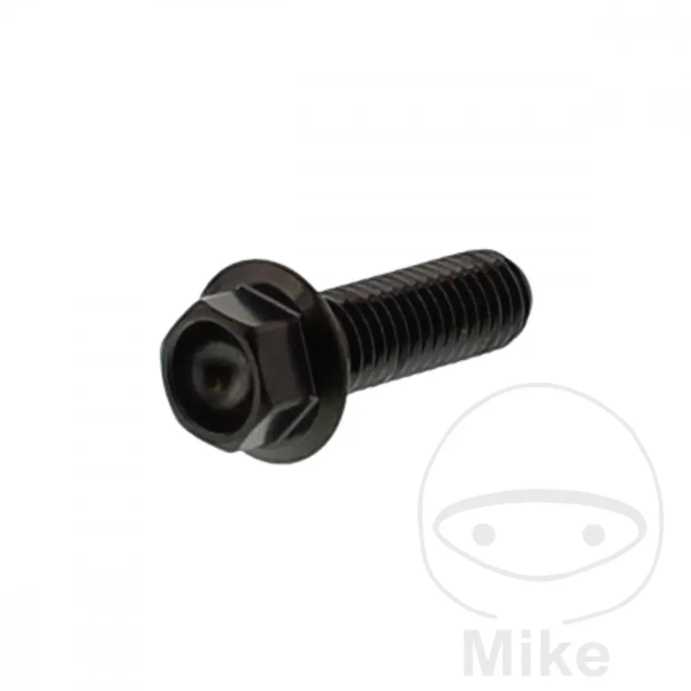 JMP šroub šestihranný M8X1.25 25 mm nerez V4A černý APRILIA AMICO 50 GL 96-99, AREA 51 50 LC 98, AREA 51 50 LC  KAT 99-02, AREA 51 50 LC SBK KAT