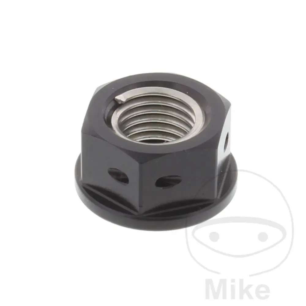 JMP matka řetězového kolečka M10 x 1.25 mm Alu Racing černý APRILIA DORSODURO 900  ABS 17-21, RS 457  ABS 24-25, RS 660  ABS 22-25, RS 660 EXTREMA ABS