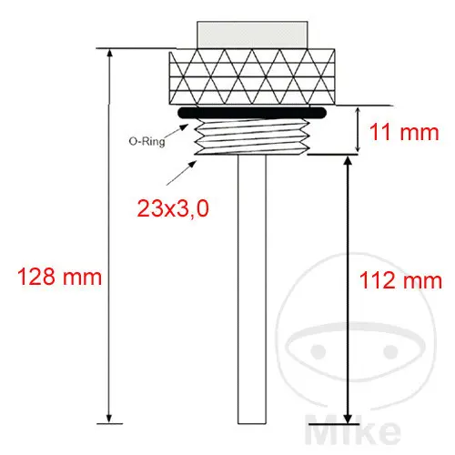 JMP ukazatel teploty oleje 23X3MM KTM ADVENTURE 640 R 99-00, ADVENTURE 640 LC4 01-02, ADVENTURE 640 E LC4 03-07, DUKE 620 E 96-98, DUKE 640 E II