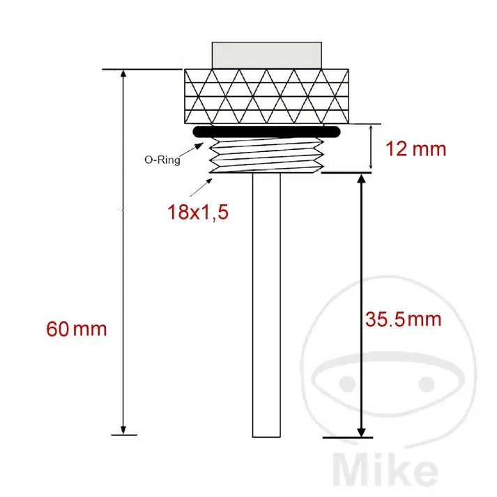 JMP ukazatel teploty oleje 18X1.5MM VESPA ET4 50 4T 00-03, ET4 125 LEADER 00-05, GT 125 L GRANTURISMO 04-07, GT 200 L GRANTURISMO 04-06, GTS 250 IE