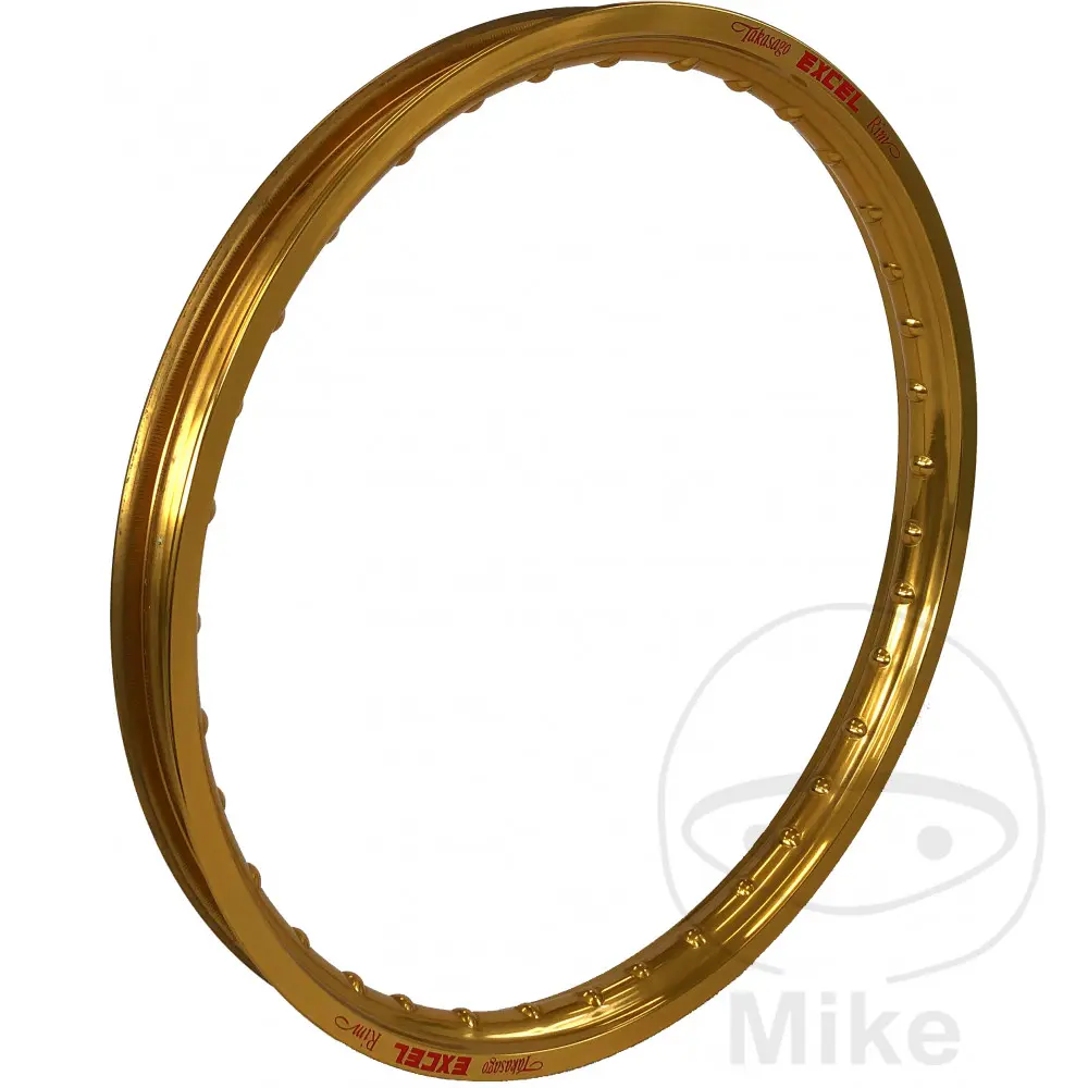 Excel ráfek hliníkový Excel 1.60 X 21 gold 36 děr APRILIA RXV 450 07-08, RXV 550 07-08, BETA RR 50 ENDURO 08-17, RR 50 ENDURO FARBE ROT 12-14, RR 50