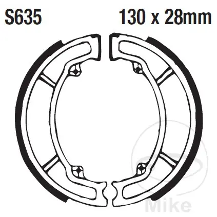 EBC brzdové čelisti s pružinou EBC SUZUKI UC 125 EPICURO 99-02, UC 125 U EPICURO 80 KM/H 99-00, UC 150 EPICURO 99-01, UC 150 R EPICURO 00-01, VL 125