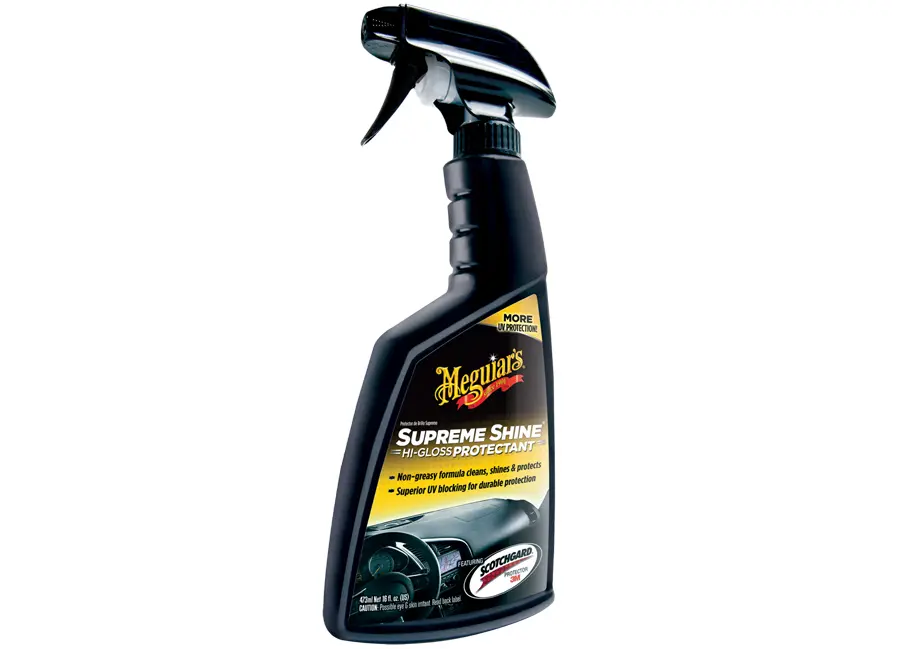 Meguiar's Supreme Shine Vinyl & Rubber Protectant - ochrana interiérových plastů, vysoký lesk 473 ml