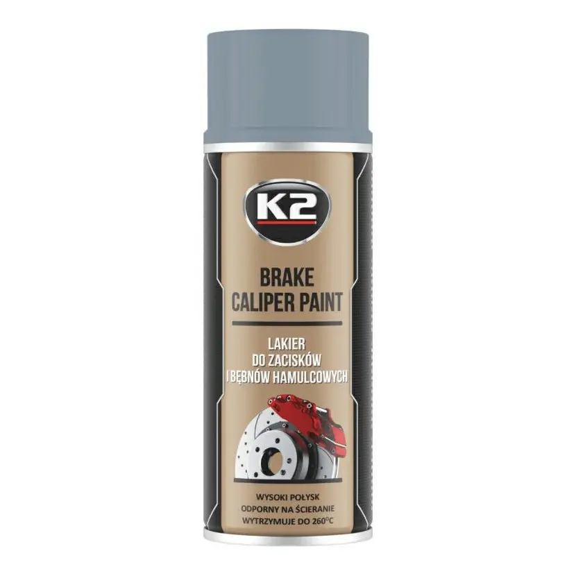 K2 BRAKE CALIPER PAINT Barva na brzdy, 400ml - stříbrná