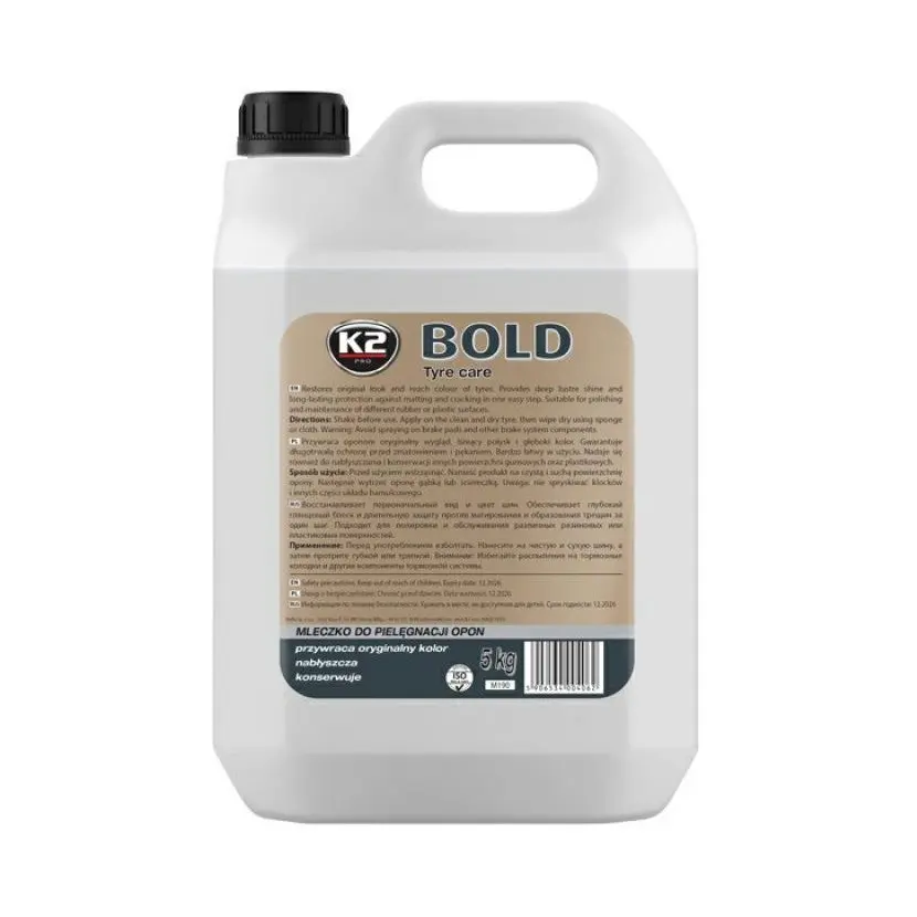 K2 M190 BOLD, 5L - prostředek na ošetření pneu