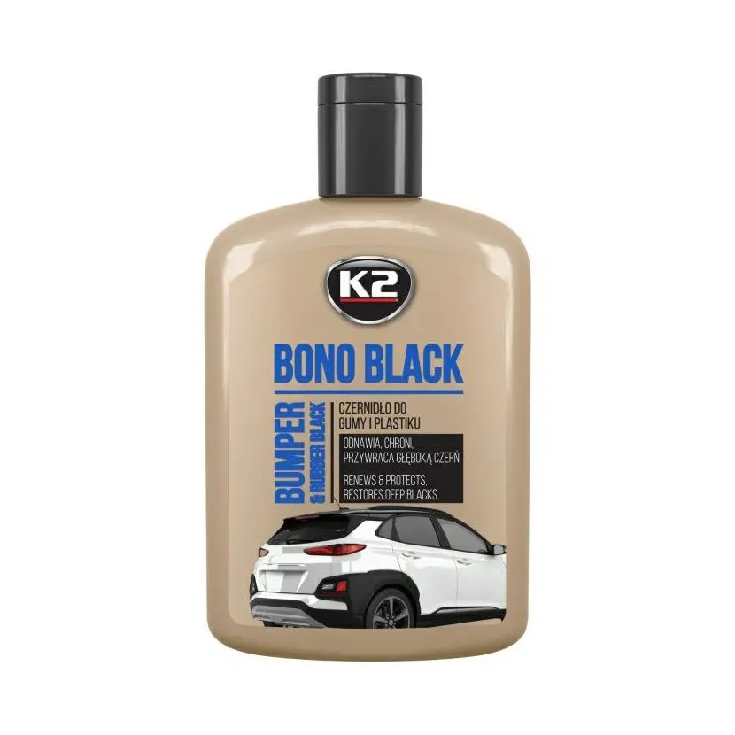 K2 BONO Black, 250ml - Černidlo na vnější plasty