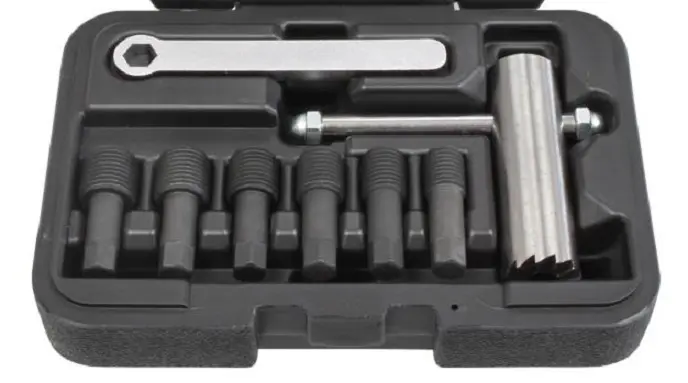 Přípravky na opravu sedla výpustné zátky olejové vany, M12x1,5 - M17x1,5, sada 8 kusů