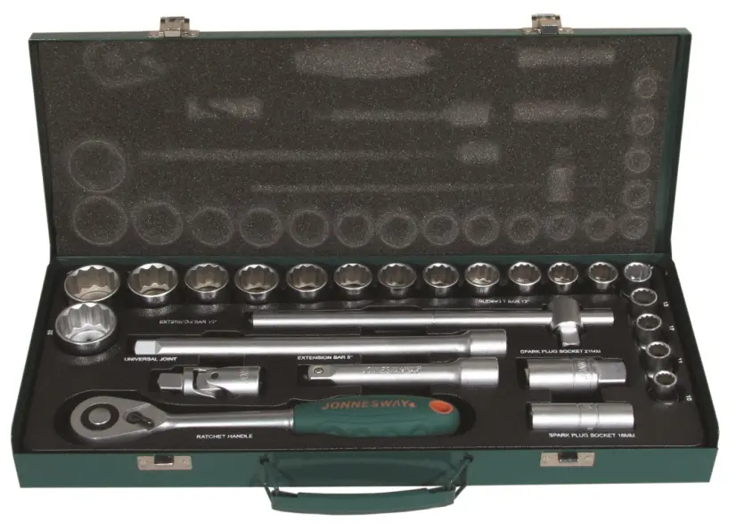 Gola sada 1/2", 12hranné hlavice, 25 kusů, 10-32 mm - JONNESWAY S04H4925S