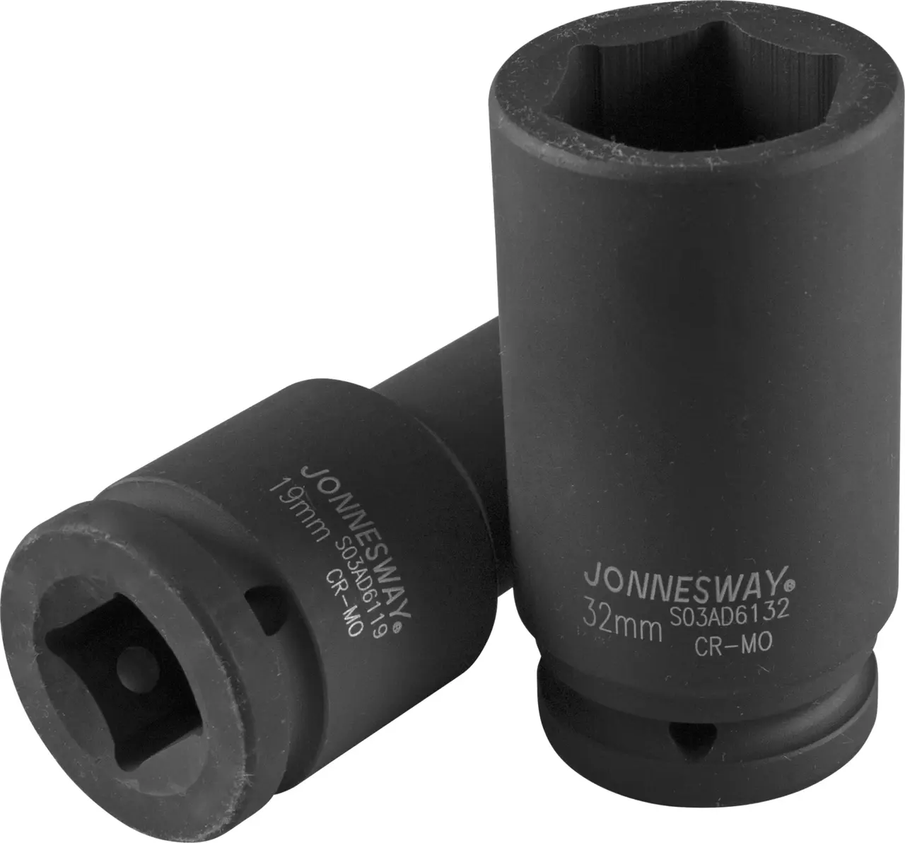 Nástrčné hlavice úderové, prodloužené, 3/4", 6-hranné, velikosti 17-50 mm - JONNESWAY, Velikost: 27 mm