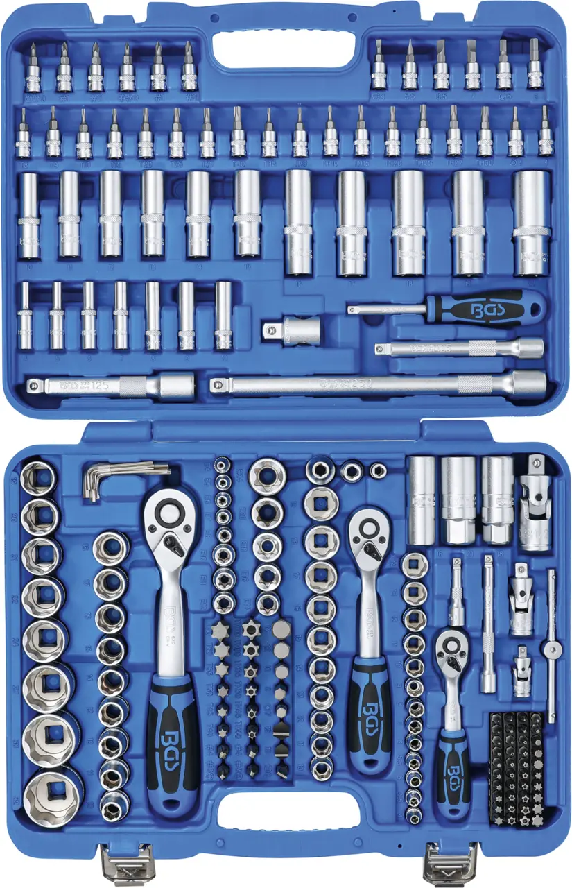 Gola sada 1/4", 3/8", 1/2" hlavice Super-lock, 191 dílů- BGS 102292