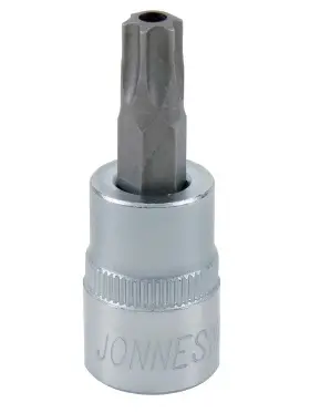 Zástrčné hlavice TORX s otvorem 3/8", 6hranné, délka 48 mm, různé rozměry - JONNESWAY, Velikost: TT30