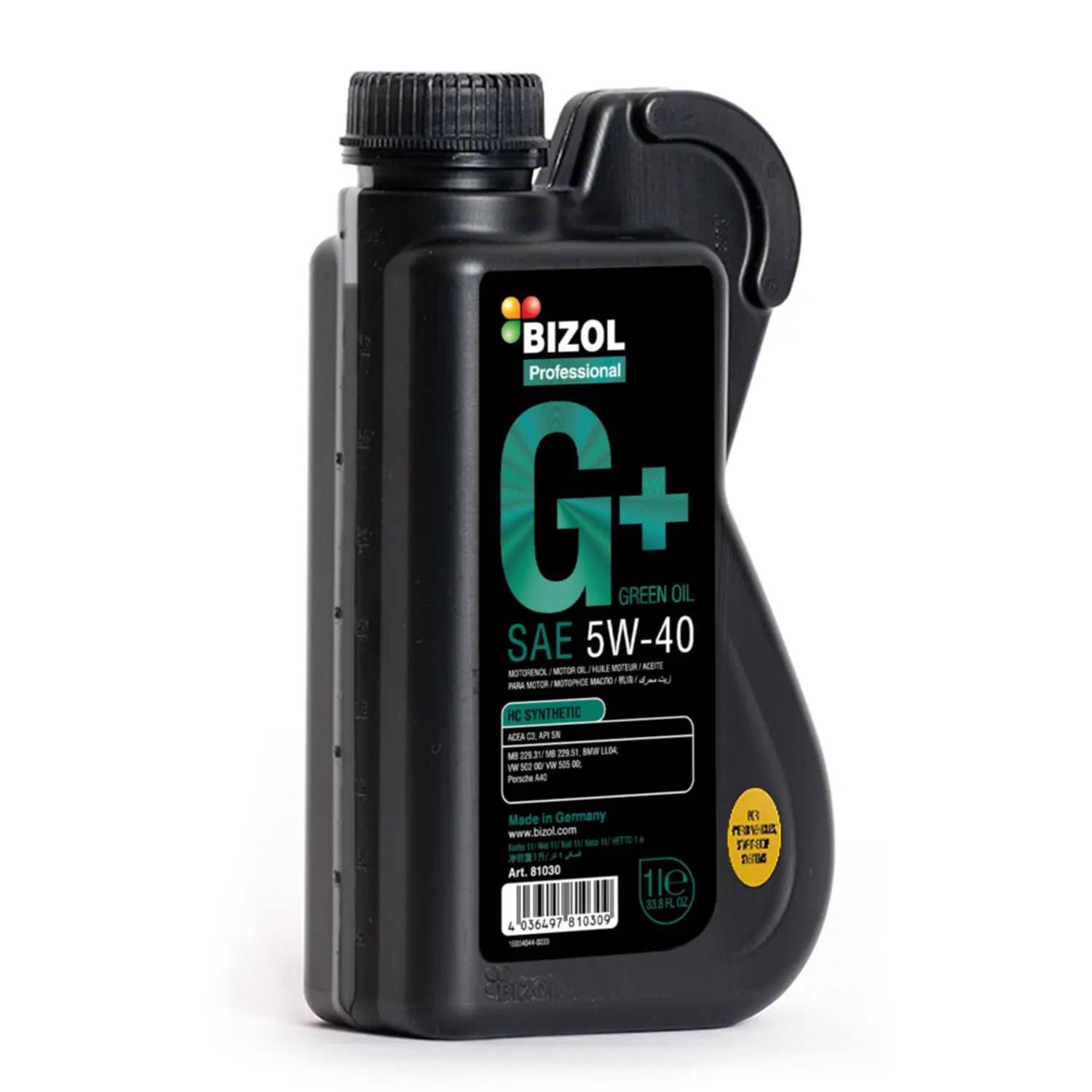 Motorový olej Bizol Green Oil+ 5W-40, 1L