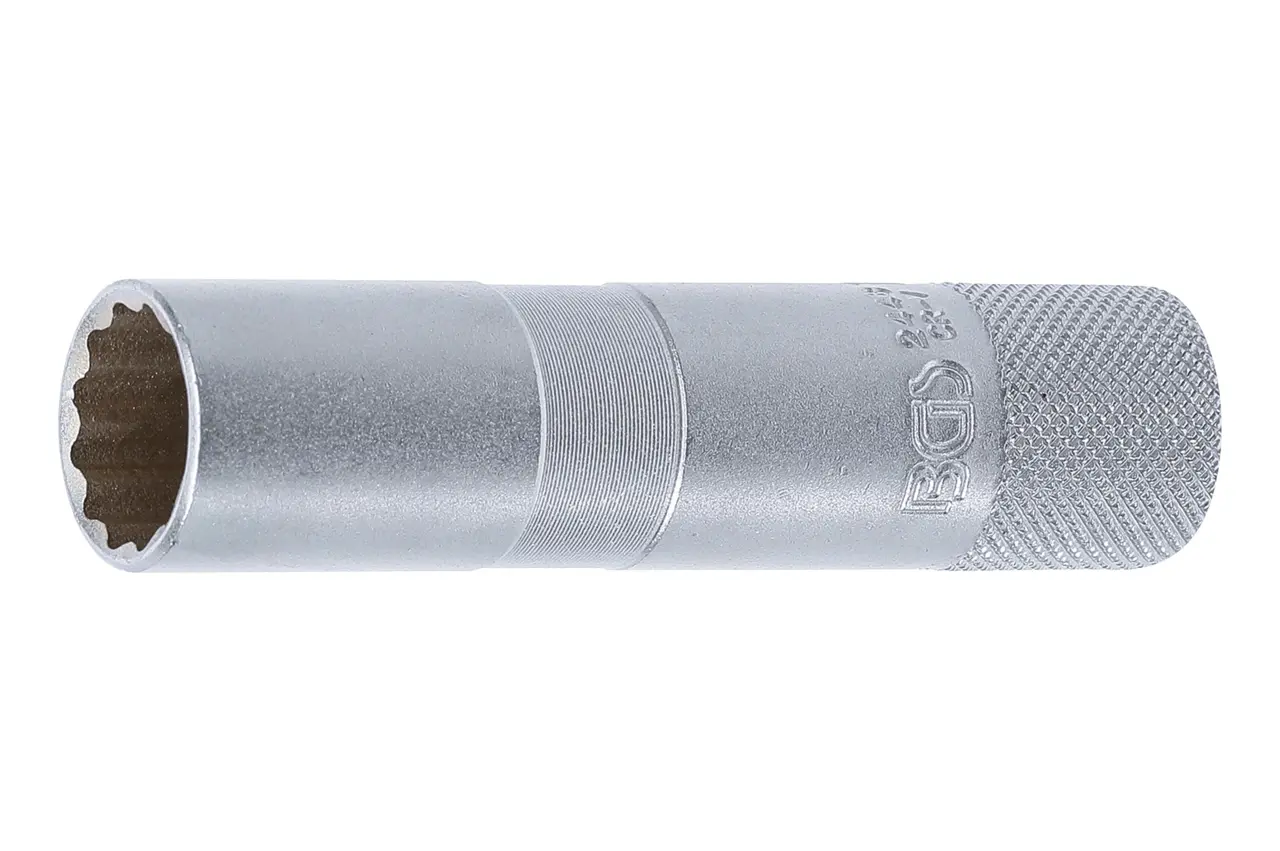 Nástrčná hlavice 3/8" na zapalovací svíčky 16mm s gumou - BGS