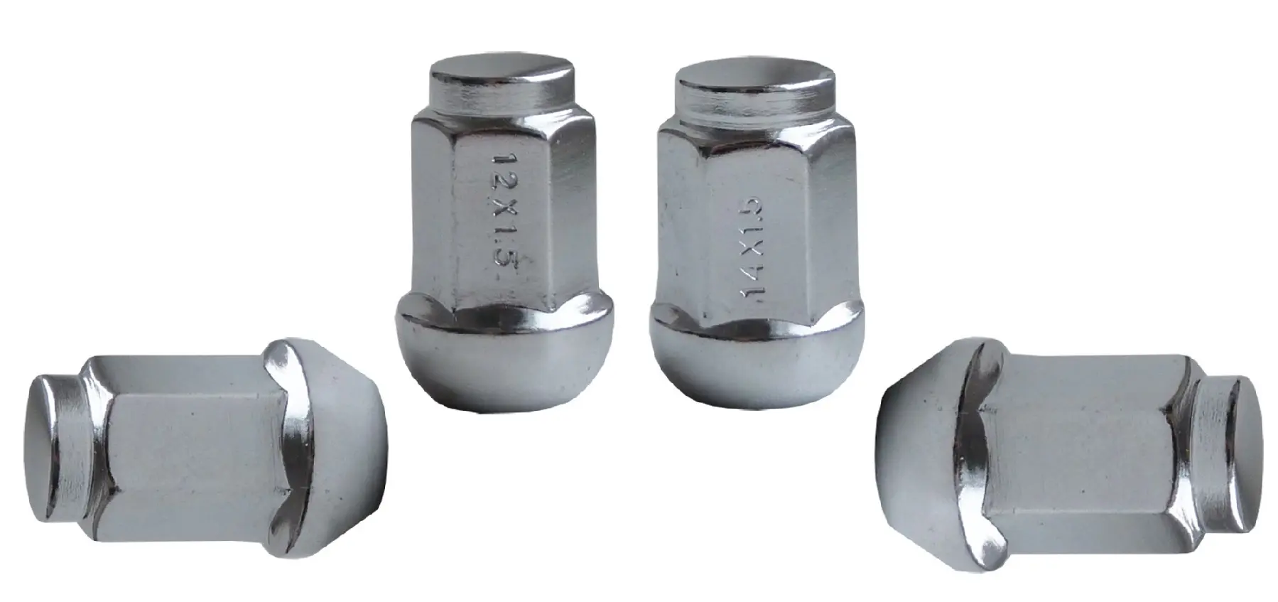 Diskové matice uzavřené, profil kužel a koule, různé rozměry - Ferdus, Varianta: M12x1.5 kužel 60 stupňů. výška 35 mm. klíč 17