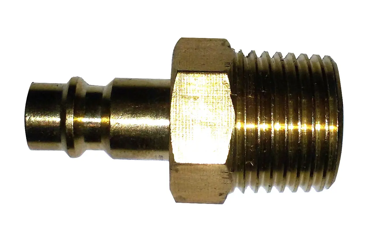 Rychlospojka vzduchová – samec, vnější závit 1/2”, mosazná