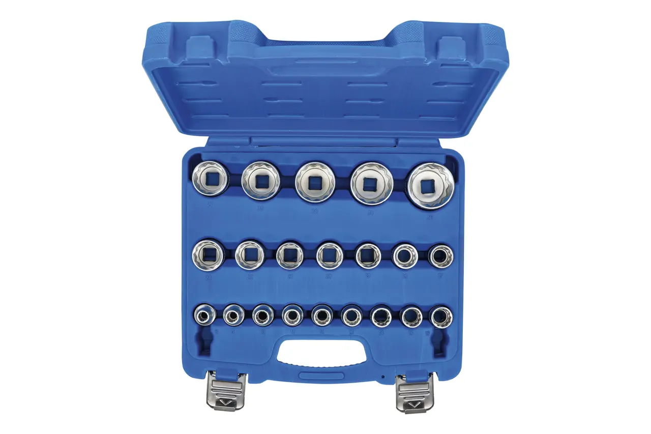 Hlavice nástrčné 1/2" 8-36 mm, sada 21 dílů - BGS 2267