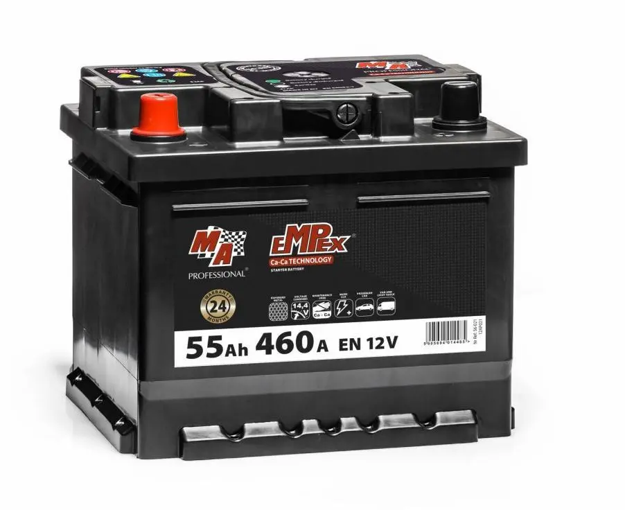 Startovací baterie Empex 12V 55Ah 460A - levá