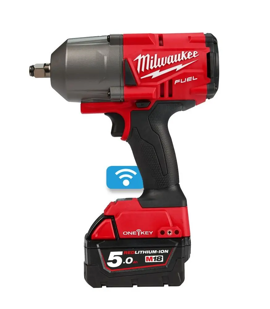Milwaukee M18ONEFHIWF12-502X - M18 FUEL™ ONE-KEY™ ½″ rázový utahovák s pojistným kroužkem 4933459727