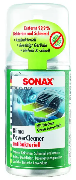 SONAX Antibakteriální čistič klimatizace, 100ml - Green Lemon