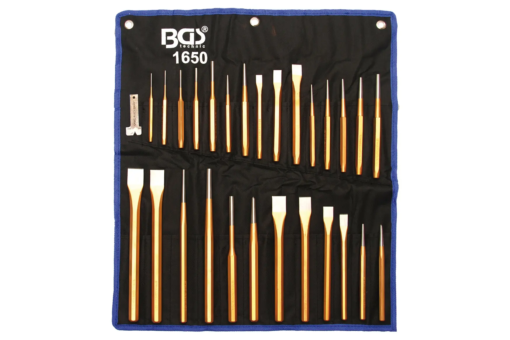 Sekáče, vyražeče, důlčíky, sada 28 dílů- BGS 1650