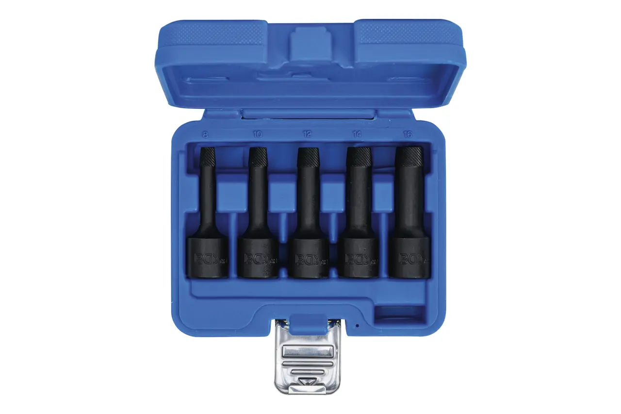 Vytahováky poškozených imbusových šroubů, vel. 8-16 mm, sada 5 ks - BGS 5261