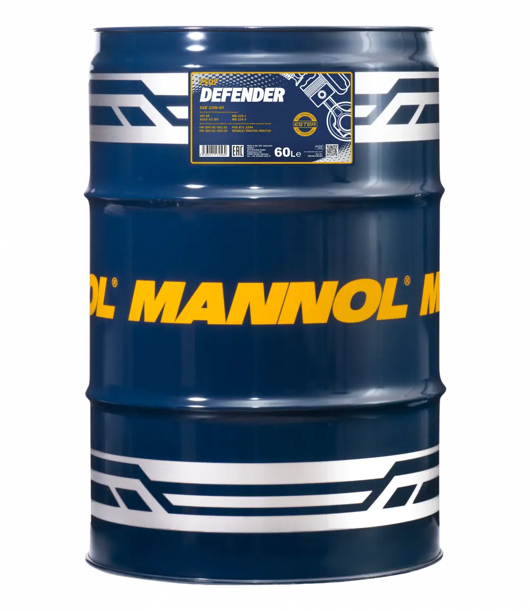 Motorový olej MN7507-60 MANNOL Defender 10W-40, 60L