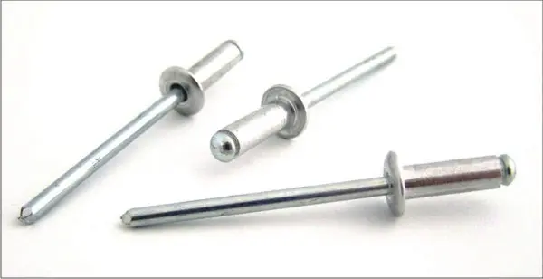 Trhací nýty hliník/ocel průměr 3,2mm s plochou hlavou (různé délky)- 100ks, Rozměr: 3.2x10 mm