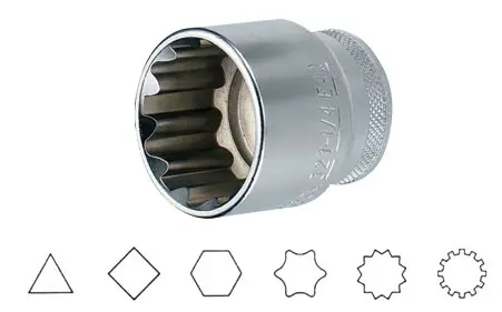 Hlavice nástrčná 1/2" 9mm SUPER TECH