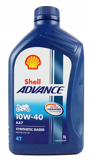 Motorový olej Shell Advance 4T AX7 10W-40, 1L