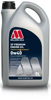 Motorový olej Millers Oils XF Premium 0W-40, 5L