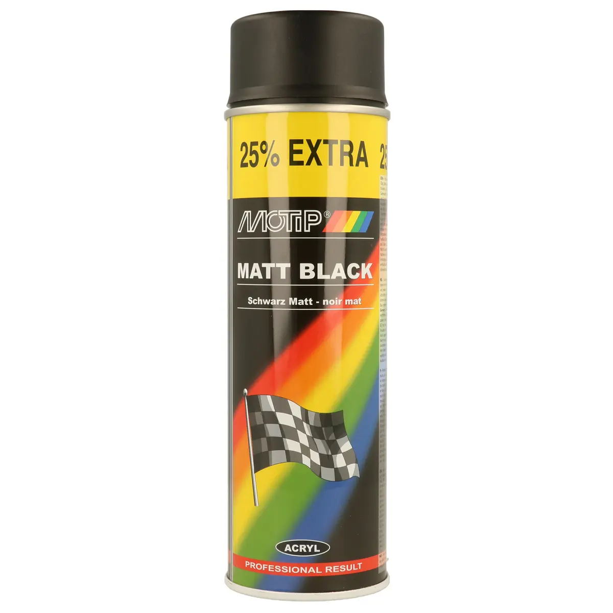 MOTIP Akrylový lak - sprej řada 4000, 500ml - černý mat