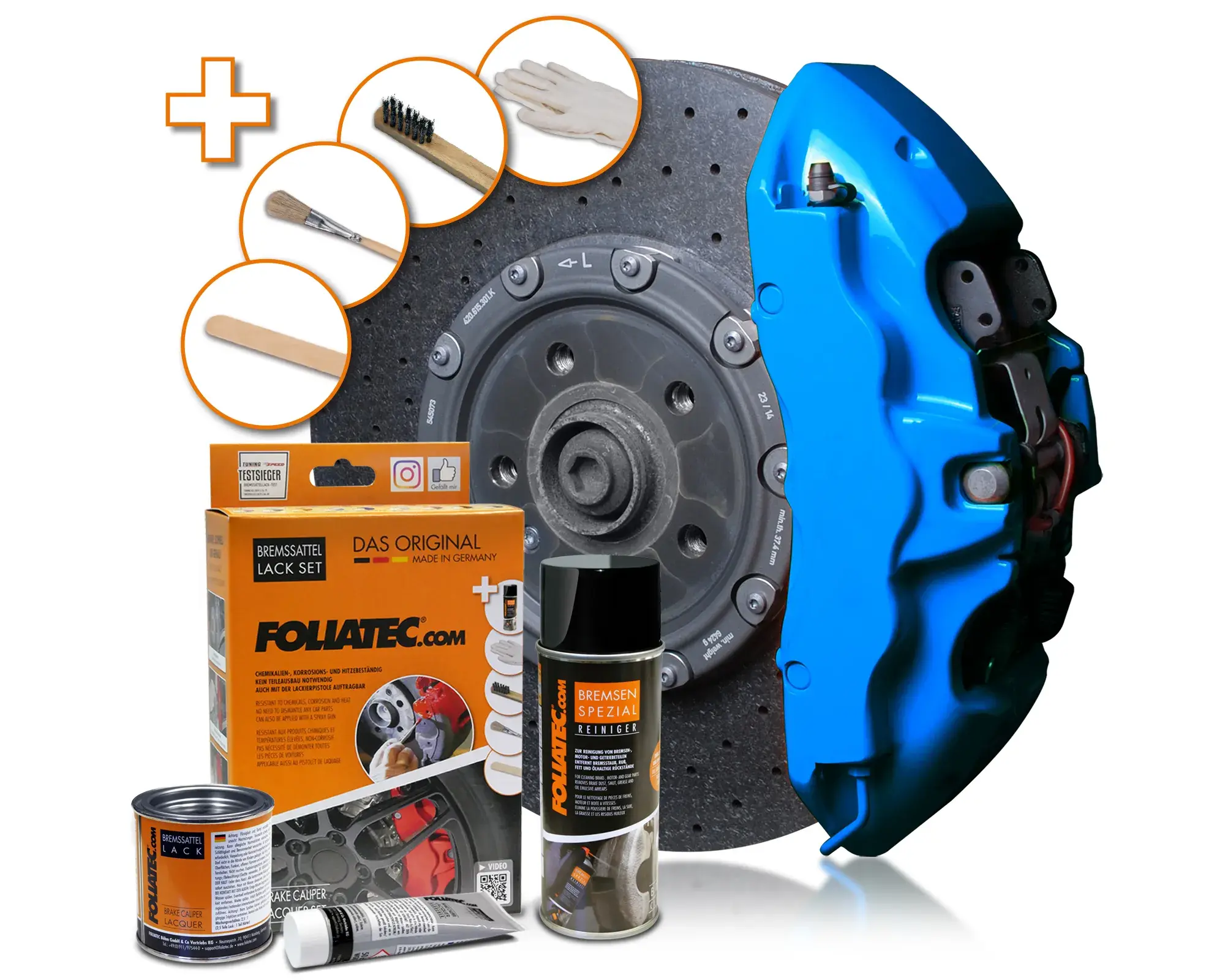 Foliatec Barva na brzdy, sada - GT Blue
