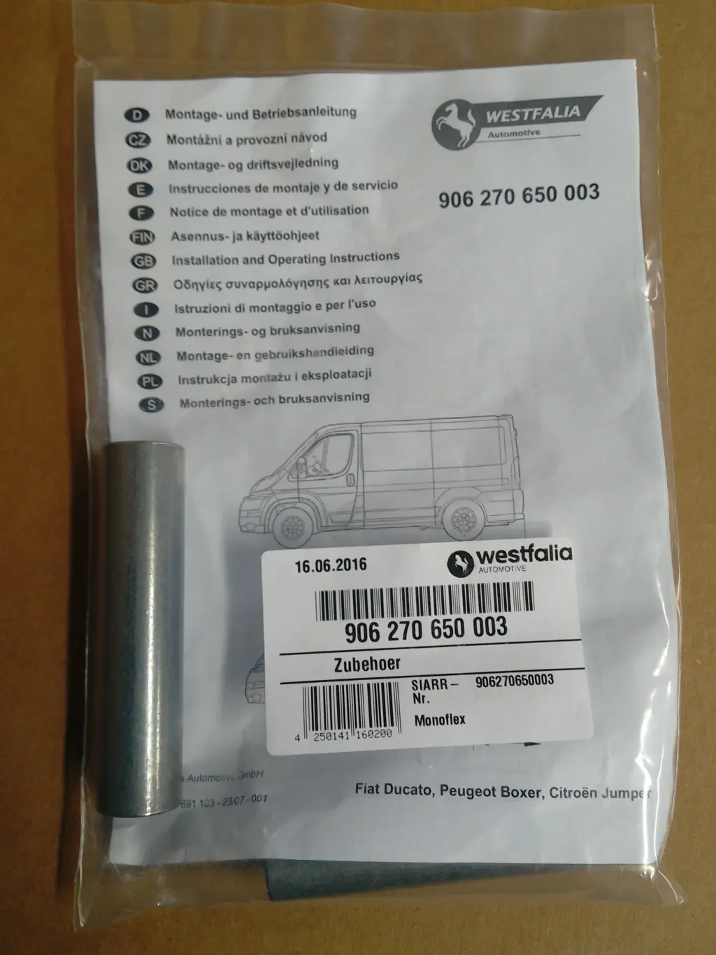 Sada příslušenství WESTFALIA 906270650003