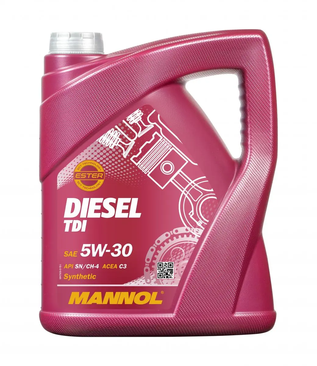 MANNOL Motorový olej 7909 Diesel TDI 5W-30 - 5L (Doporučuje se zejména pro turbodieselové motory s přímým vstřikováním.Navrženo tak, aby splňovalo)