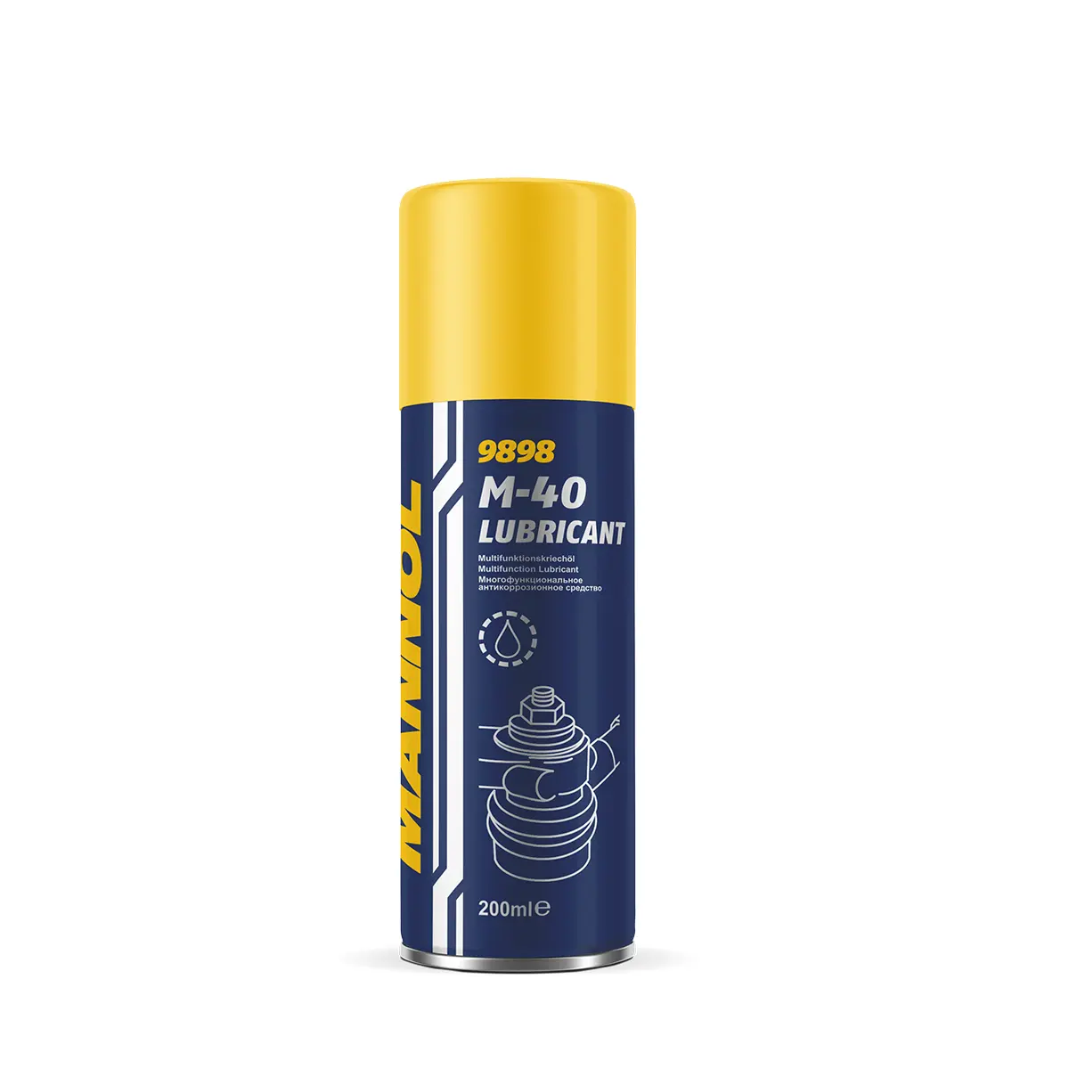 MANNOL MULTI FUNKTION M-40 200ML - mazivo, penetrační sprej (9898) (24) (MANNOL MULTI FUNKTION M-40 200ML - mazivo, penetrační sprej (9898) (24))