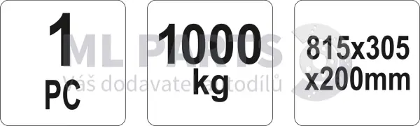 najazd samochodowy 1T 30,5/81,5/20 cm