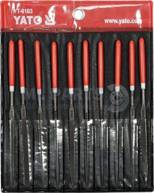 zestaw pilników iglaków 10cz.3 zestaw pilników iglaków 10cz.3x140x65mm