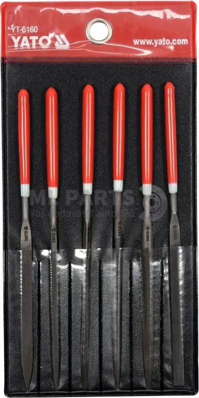 zestaw pilników iglaków 6cz. 3 zestaw pilników iglaków 6cz. 3x140x65mm