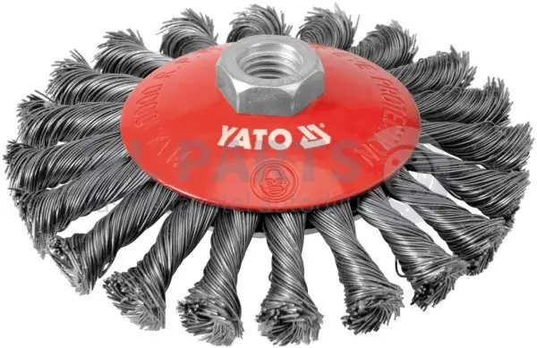 Kartáč rotační nerezový M14 průměr 125 mm YATO YT-4764
