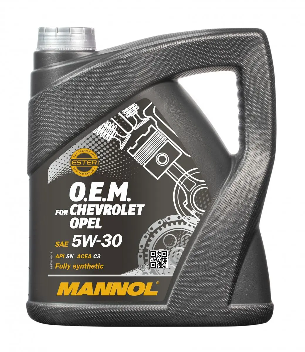 Motorový olej 7701 MANNOL O.E.M. For CHEVROLET, OPEL 5W-30, 4L - Dex2