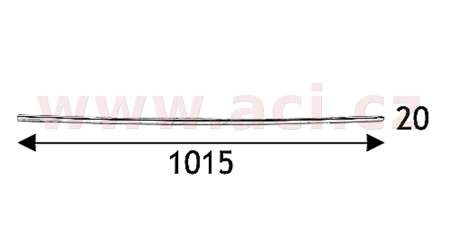 Ozdobná / ochranná lišta, dveře VAN WEZEL 5839404