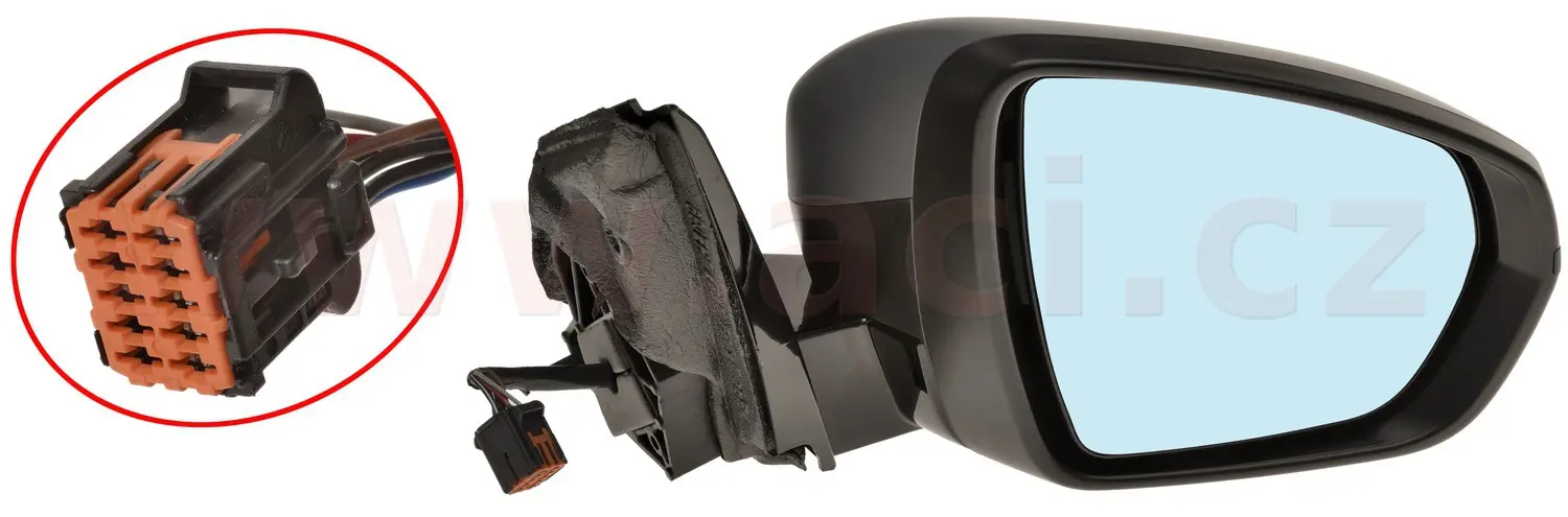 Vnější zpětné zrcátko VAN WEZEL 3729808