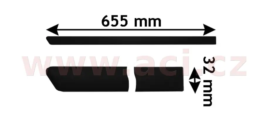 Ozdobná / ochranná lišta, dveře VAN WEZEL 5888426