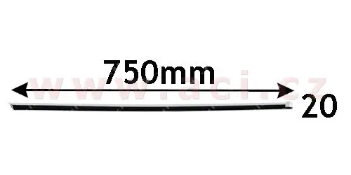 Ozdobná / ochranná lišta, dveře VAN WEZEL 5839406