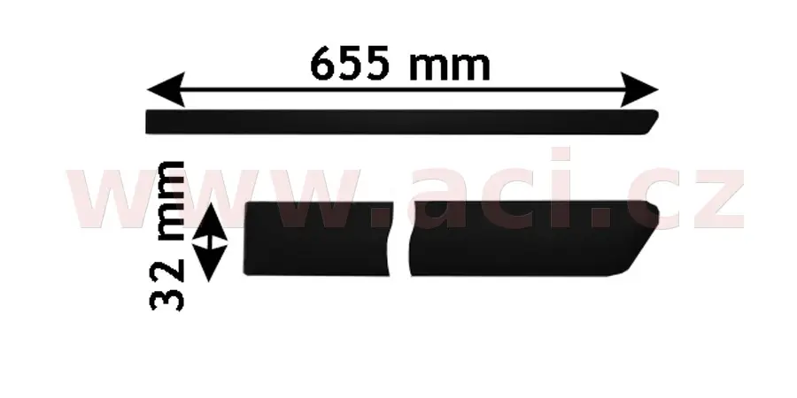 Ozdobná / ochranná lišta, dveře VAN WEZEL 5888425